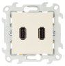 Simon 24 Слоновая кость Розетка 2хUSB 2.0 тип A Simon