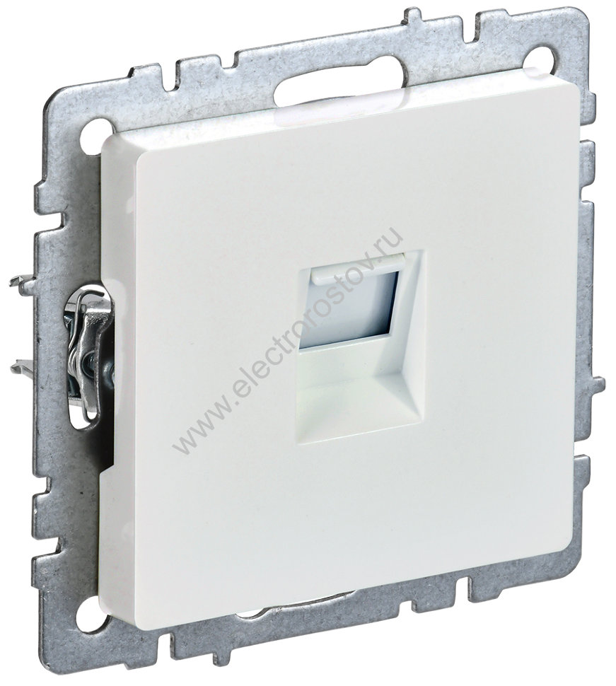 IEK BRITE BASE Жемчуг Розетка комп. RJ45 кат.6 РК11-БрЖ