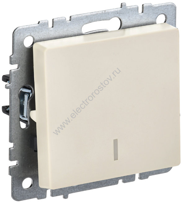 IEK BRITE BASE Бежевый Выключ. 1-к с инд 10А ВС10-1-1-БрКр