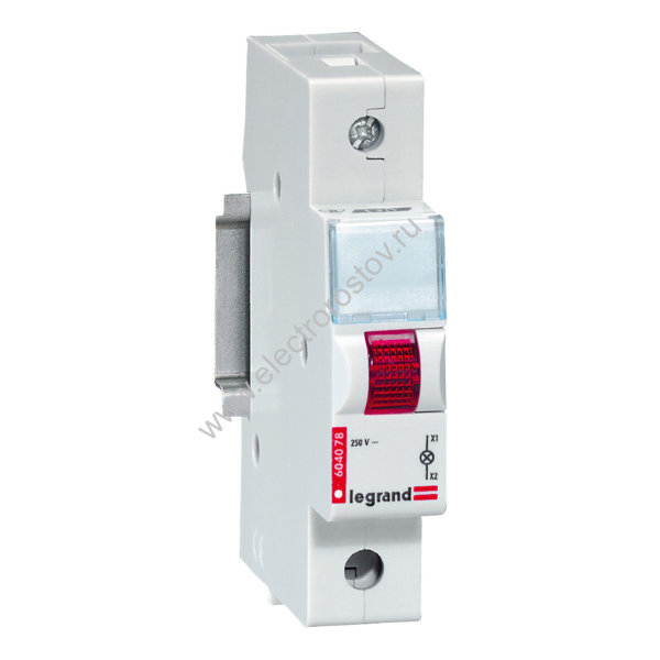 Лампа индикатор LED 1P красная 230В CX3 Legrand