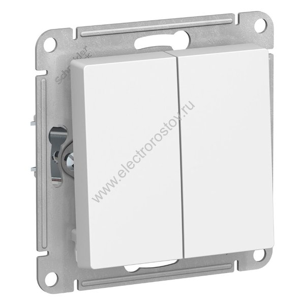 AtlasDesign Бел Выключатель 2-клавишный Schneider Electric