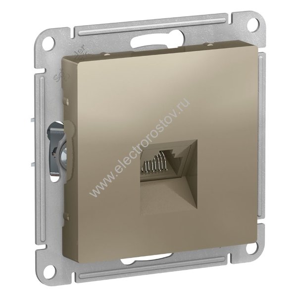 AtlasDesign Шампань Розетка компьютерная 1-ая RJ45, кат. 5е Schneider Electric