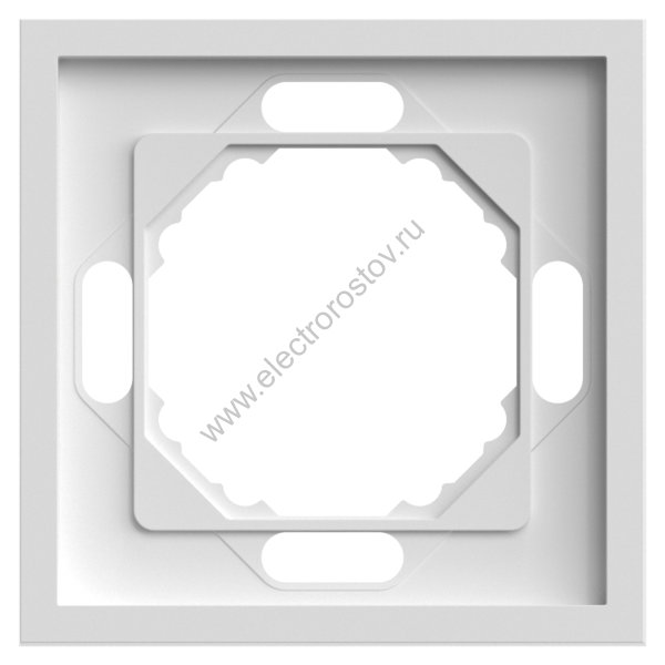 STEKKER Эмили Белый фарфор, soft touch Рамка 1-местная