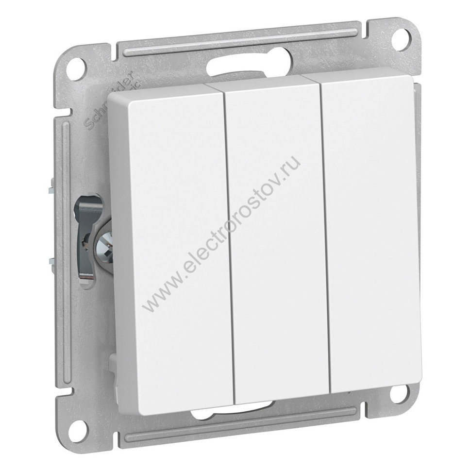 AtlasDesign Бел Выключатель 3-клавишный Schneider Electric