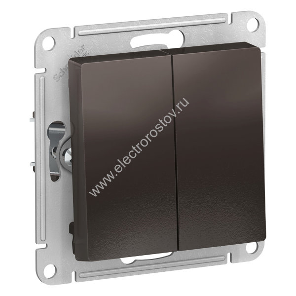AtlasDesign Мокко Выключатель 2-клавишный Schneider Electric