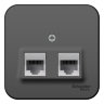 Blanca наруж Антрацит Розетка 2-ая ТЛФ/КОМП, RJ45+RJ11, кат.5E, изолир. пластина Schneider Electric