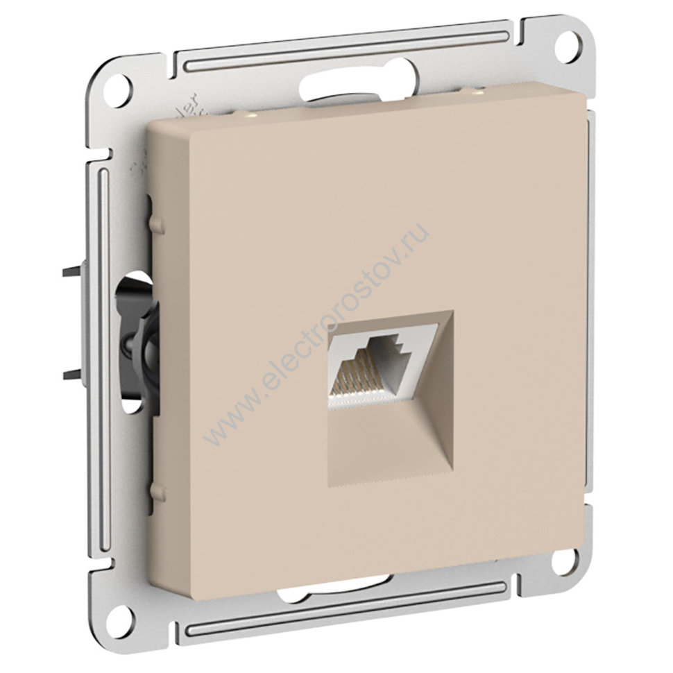 AtlasDesign Песочный Розетка компьютерная 1-ая RJ45, кат. 5е Schneider Electric