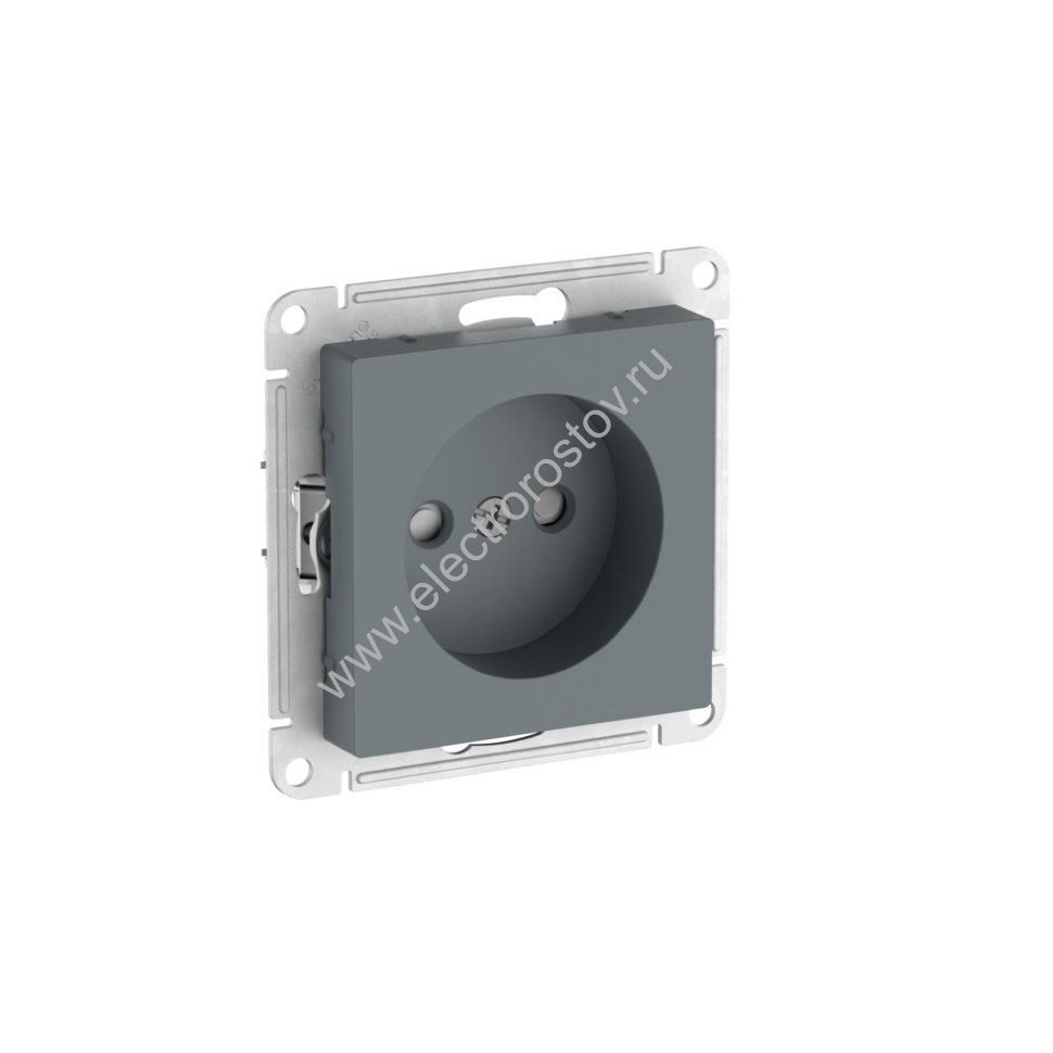 AtlasDesign Грифель Розетка 1-ая б/з со шторками с быстрозажим. клеммами Schneider Electric
