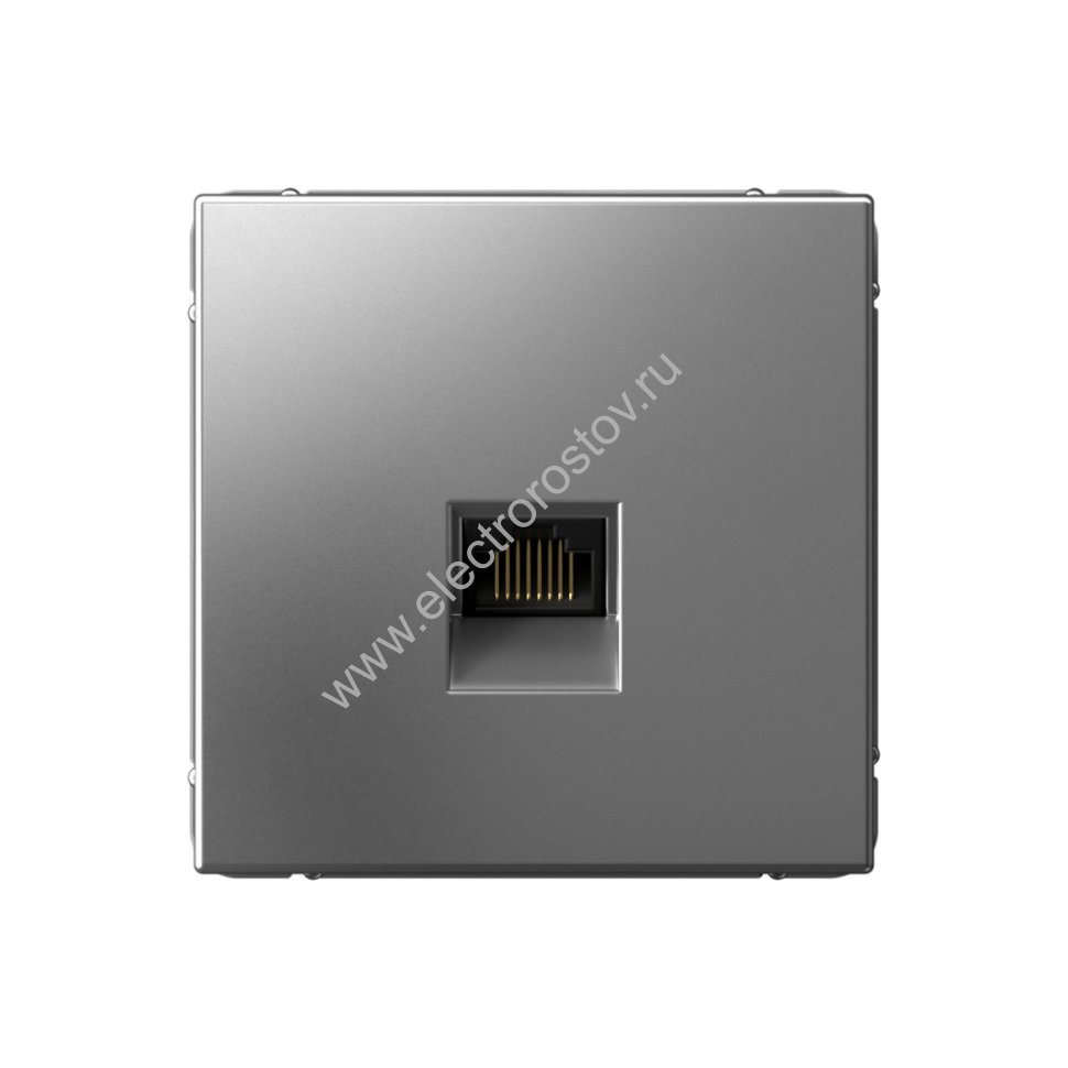 Systeme Electric ArtGallery Сталь Розетка компьютерная RJ45, кат. 6A, механизм
