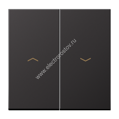 LS 990 Алюминий темный Клавиша 2-ая жалюзийная JUNG