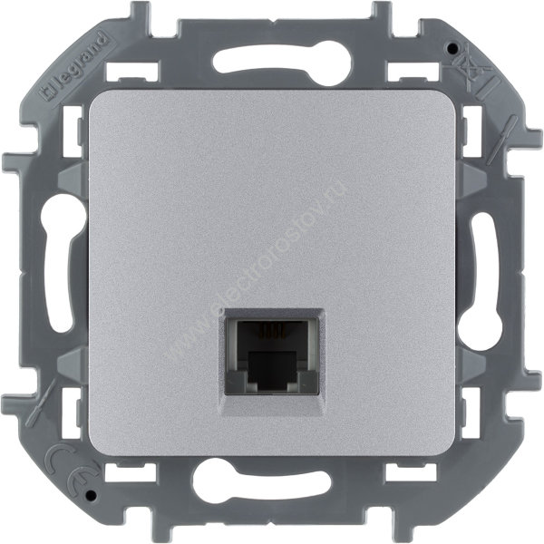 INSPIRIA Алюминий Телефонная розетка RJ11 Legrand