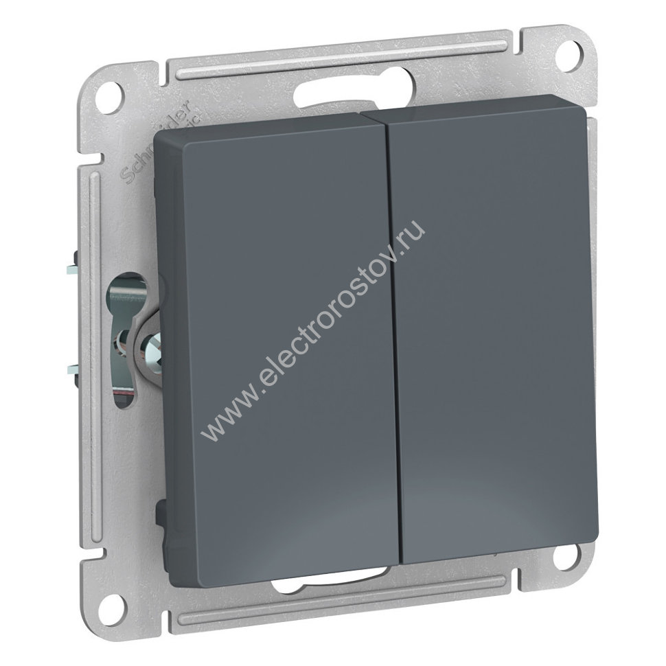 AtlasDesign Грифель Выключатель с самовозвратом двойной Schneider Electric