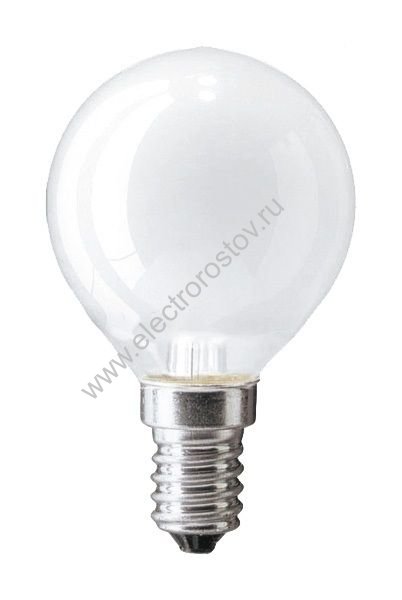 Лампа накаливания ШАР матовый 60Вт Е14 220В OSRAM