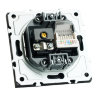 STEKKER Эмили Черный уголь, soft touch Розетка TV + компьютерная RJ-45