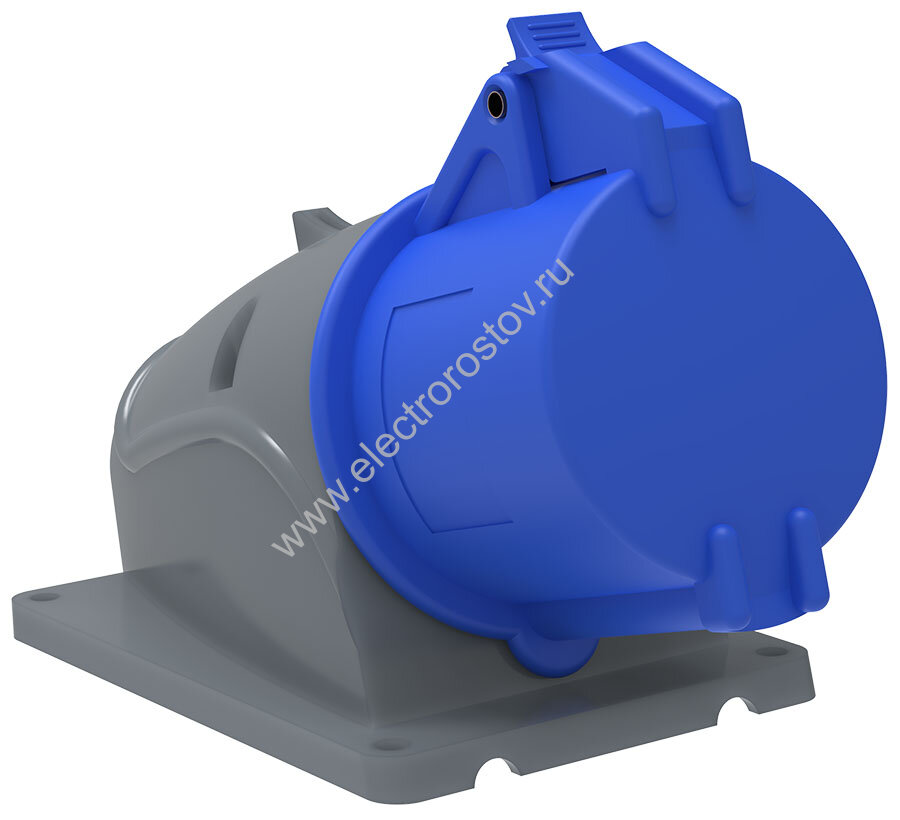 Розетка стационарная ССИ-123 2Р+РЕ 32А IP44 IEK MAGNUM