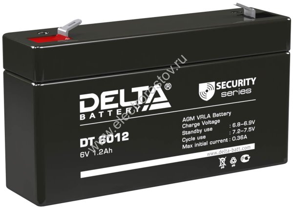 Аккумулятор 6В/1,2 А/ч DELTA