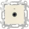 Simon 24 Слоновая кость Розетка TV проходная Simon