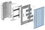 KREPTA 5 Корпус пластиковый встраиваемый ЩРВ-П-24 белая дверь IP40