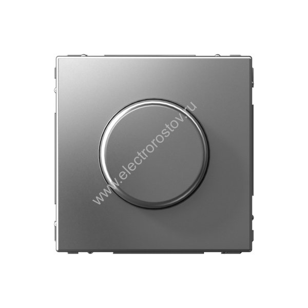 Systeme Electric ArtGallery Сталь Светорегулятор (диммер) повор-нажим, LED, RC, 400Вт, механизм