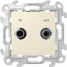 Simon 24 Слоновая кость Розетка TV-SAT оконечная Simon
