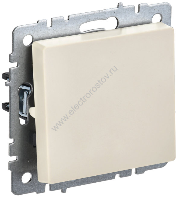 IEK BRITE BASE Бежевый Выключ. 1-к прох 10А ВС10-1-6-БрКр