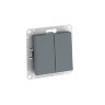 AtlasDesign Грифель Переключатель 2-клавишный с быстрозажим. клеммами Schneider Electric