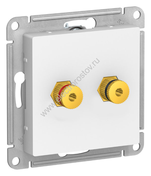 AtlasDesign Лотос Аудиорозетка двухместная Schneider Electric