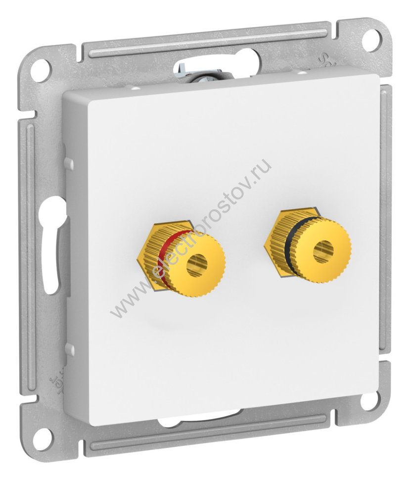 AtlasDesign Лотос Аудиорозетка двухместная Schneider Electric