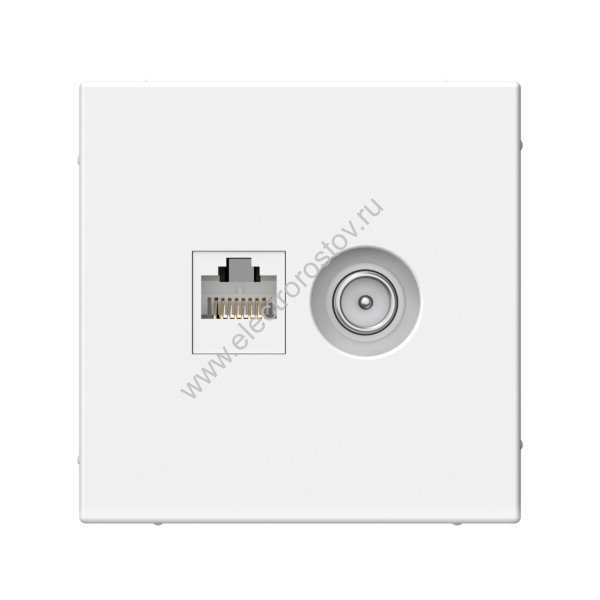 Systeme Electric ArtGallery Лотос Розетка двойная ТВ + компьютерная RJ45, кат. 5Е