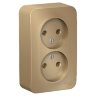 Blanca наруж Титан Розетка 2-ая б/з без шторок 16А, 250В, изолир. пластина Schneider Electric