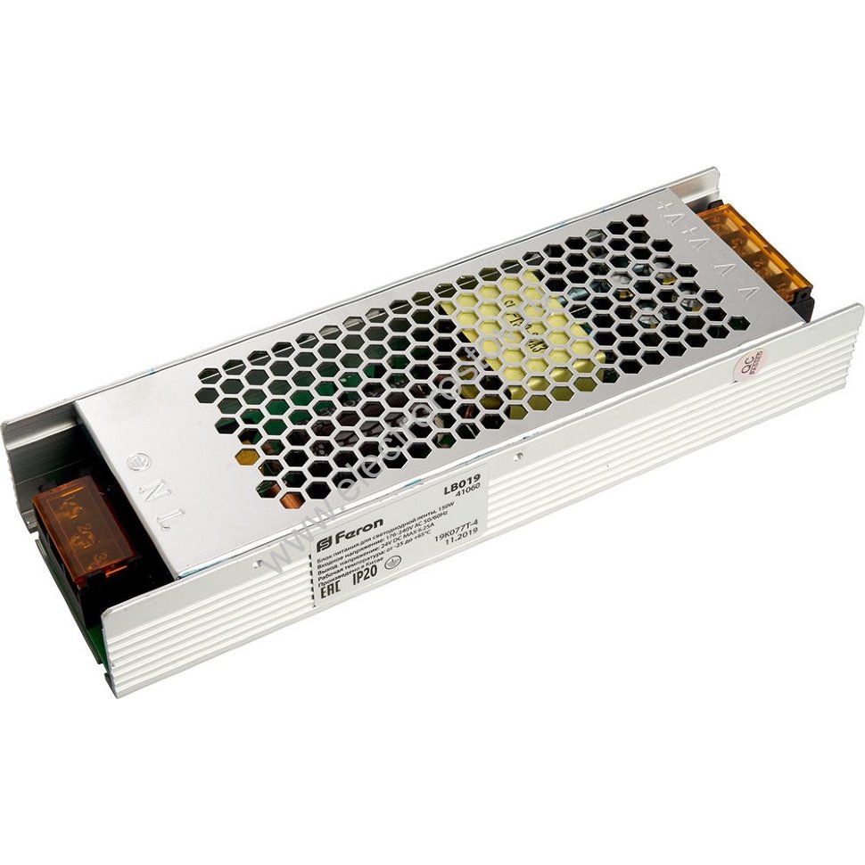 Блок питания метал 24V IP20 150W Feron