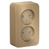 Blanca наруж Титан Розетка 2-ая б/з со шторками 16А, 250В, изолир. пластина Schneider Electric