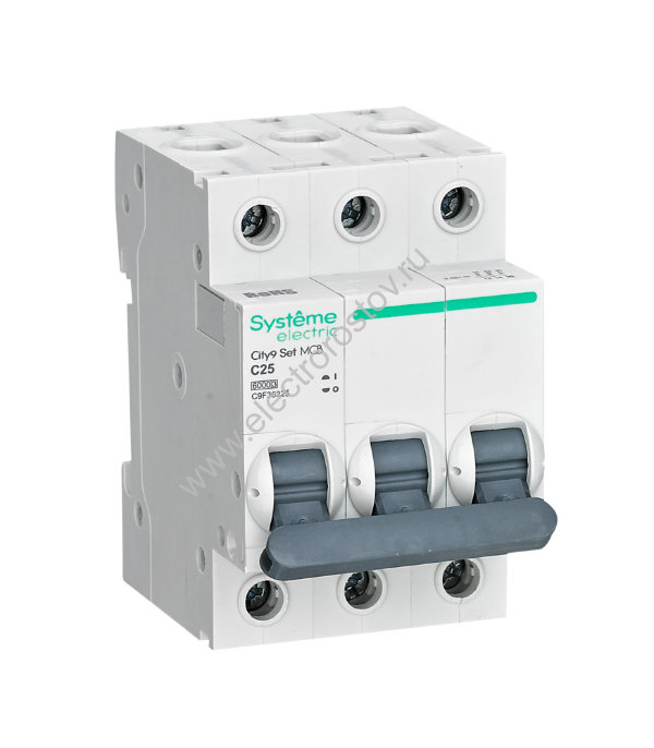 City9 Автоматический выключатель 6кА 3P C25 Systeme Electric