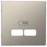 Schneider Electric Merten D-Life Никель Центральная накладка для USB механизма 2,1А
