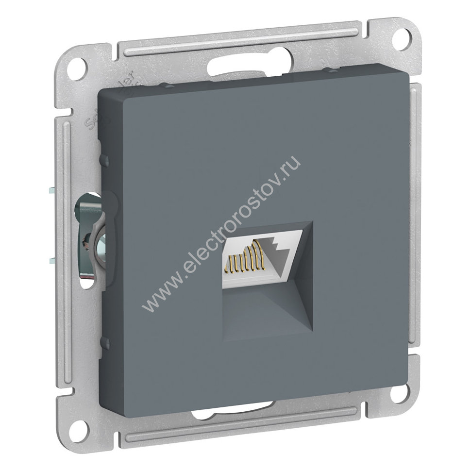 AtlasDesign Грифель Розетка компьютерная 1-ая RJ45, кат. 6А Schneider Electric