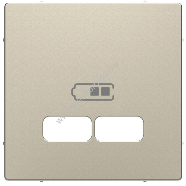 Schneider Electric Merten D-Life Сахара Накладка центральная для USB механизма 2,1А