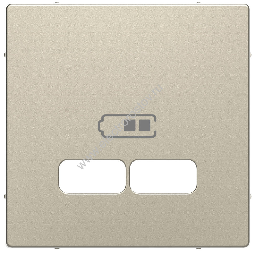 Schneider Electric Merten D-Life Сахара Накладка центральная для USB механизма 2,1А