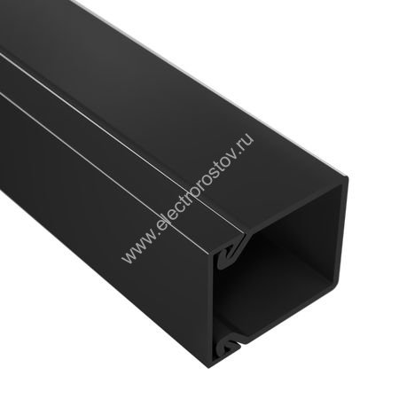 DKC TA-EN 25x30 Короб с плоской основой, цвет чёрный