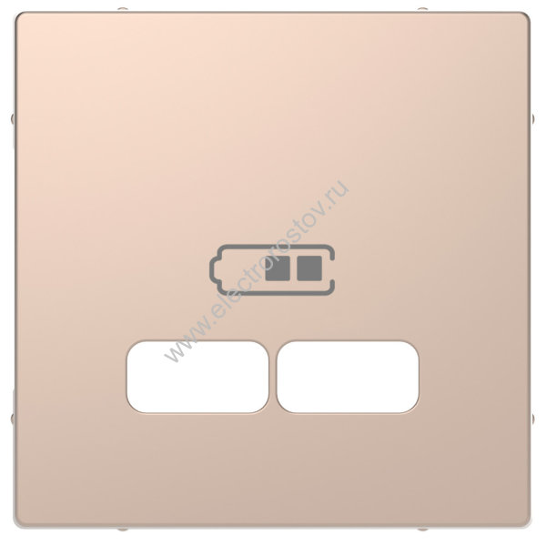 Schneider Electric Merten D-Life Шампань Центральная накладка для USB механизма 2,1А