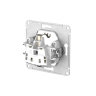 AtlasDesign Бел Розетка 1-ая с/з со шторками с быстрозажим. клеммами Schneider Electric