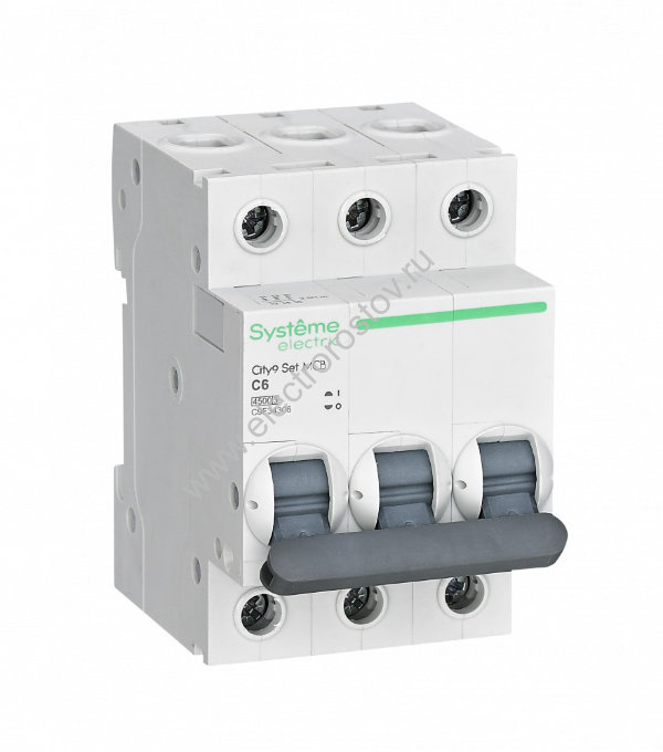 City9 Автоматический выключатель 4.5кА 3P C06 Systeme Electric
