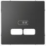 Schneider Electric Merten D-Life Антрацит Накладка центральная для USB механизма 2,1А