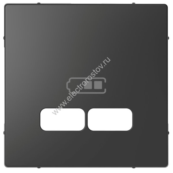 Schneider Electric Merten D-Life Антрацит Накладка центральная для USB механизма 2,1А