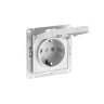 AtlasDesign Бел Розетка 1-ая с/з со шторк. с крышкой с быстрозажим. клеммами Schneider Electric