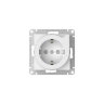 AtlasDesign Бел Розетка 1-ая с/з со шторками с выталк. с быстрозажим. клеммами Schneider Electric