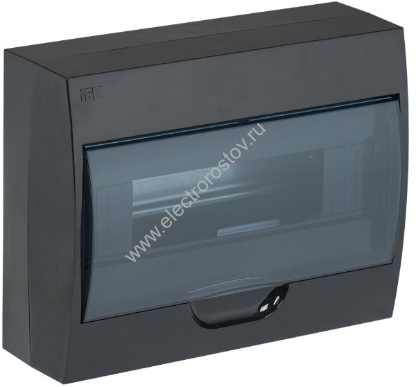 KREPTA 3 Корпус пластиковый накладной ЩРН-П-12 IP41 черный IEK