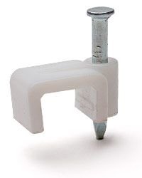 Скоба пластик. плоская СПП 12 (20шт.) Fortisflex