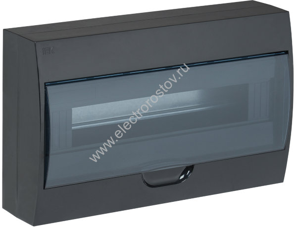 KREPTA 3 Корпус пластиковый накладной ЩРН-П-18 IP41 черный IEK