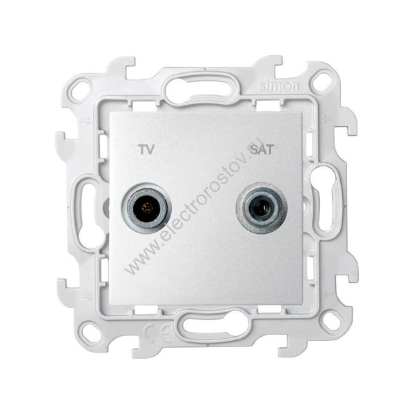 Simon 24 Алюминий Розетка TV-SAT оконечная Simon