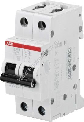 S202 Автоматический выключатель 2P С20 6кА ABB